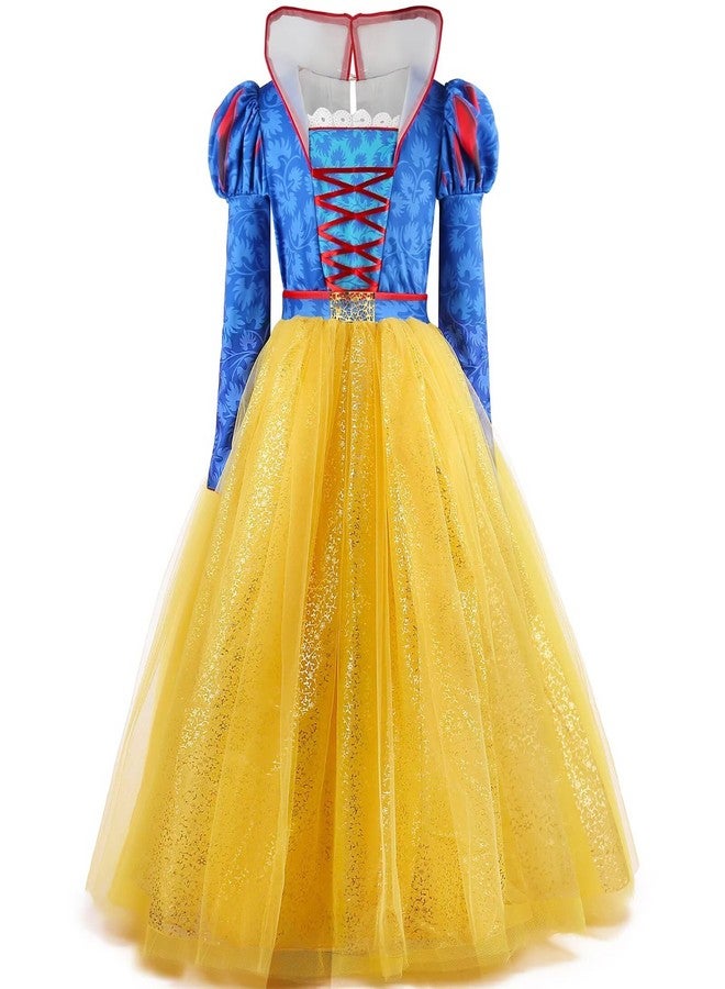 Szytypyl Classic Princess Costume For Girls Birthday Party Fancy Tulle Dress - Image 1